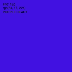 #4011E0 - Purple Heart Color Image