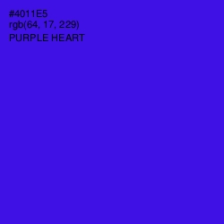 #4011E5 - Purple Heart Color Image