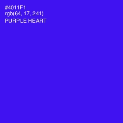 #4011F1 - Purple Heart Color Image