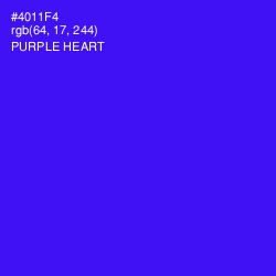 #4011F4 - Purple Heart Color Image