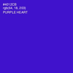 #4012CB - Purple Heart Color Image