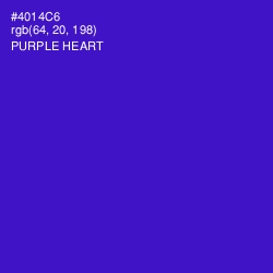 #4014C6 - Purple Heart Color Image