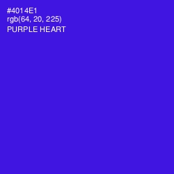 #4014E1 - Purple Heart Color Image