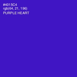 #4015C4 - Purple Heart Color Image