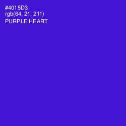 #4015D3 - Purple Heart Color Image