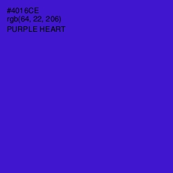 #4016CE - Purple Heart Color Image