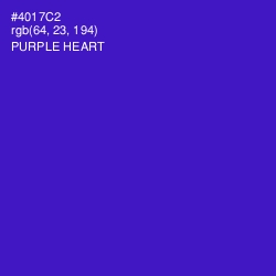 #4017C2 - Purple Heart Color Image