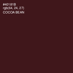 #40181B - Cocoa Bean Color Image