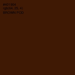 #401904 - Brown Pod Color Image