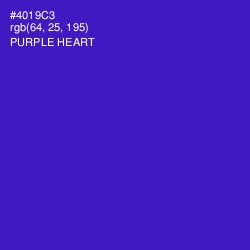 #4019C3 - Purple Heart Color Image