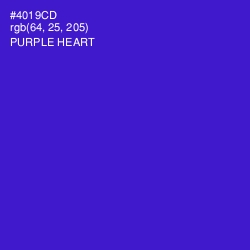 #4019CD - Purple Heart Color Image