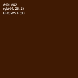 #401A02 - Brown Pod Color Image