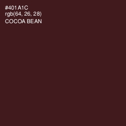 #401A1C - Cocoa Bean Color Image