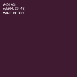 #401A31 - Wine Berry Color Image