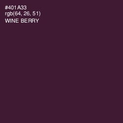 #401A33 - Wine Berry Color Image