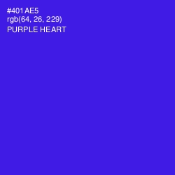 #401AE5 - Purple Heart Color Image