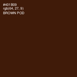 #401B09 - Brown Pod Color Image