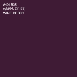 #401B35 - Wine Berry Color Image