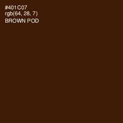 #401C07 - Brown Pod Color Image