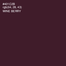 #401C2B - Wine Berry Color Image