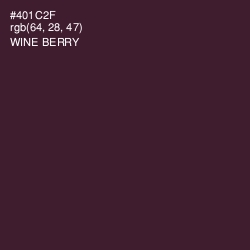 #401C2F - Wine Berry Color Image