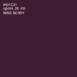 #401C31 - Wine Berry Color Image