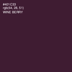 #401C33 - Wine Berry Color Image