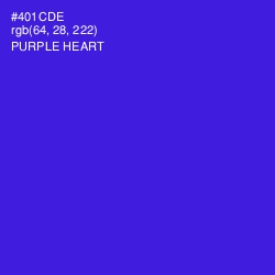 #401CDE - Purple Heart Color Image