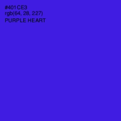 #401CE3 - Purple Heart Color Image