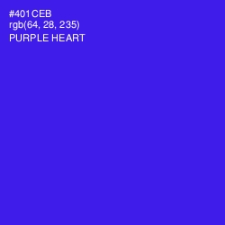 #401CEB - Purple Heart Color Image