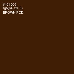 #401D05 - Brown Pod Color Image