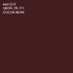 #401D1F - Cocoa Bean Color Image