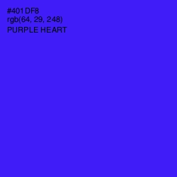 #401DF8 - Purple Heart Color Image