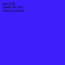 #401DFB - Purple Heart Color Image