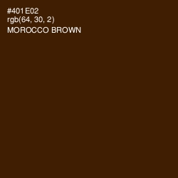 #401E02 - Morocco Brown Color Image