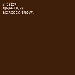 #401E07 - Morocco Brown Color Image