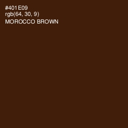 #401E09 - Morocco Brown Color Image