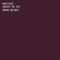 #401E2E - Wine Berry Color Image