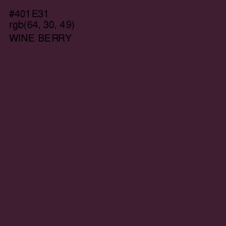 #401E31 - Wine Berry Color Image