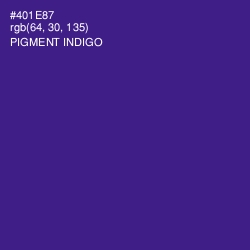 #401E87 - Pigment Indigo Color Image