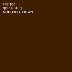 #401F01 - Morocco Brown Color Image