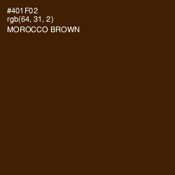 #401F02 - Morocco Brown Color Image