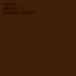 #401F07 - Morocco Brown Color Image