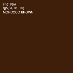 #401F0A - Morocco Brown Color Image