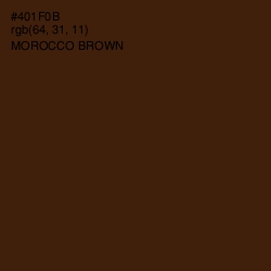 #401F0B - Morocco Brown Color Image