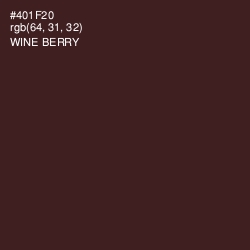 #401F20 - Wine Berry Color Image