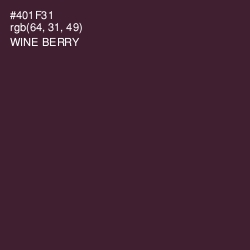 #401F31 - Wine Berry Color Image