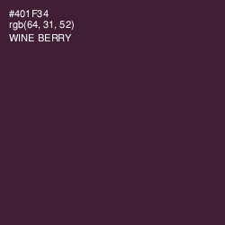#401F34 - Wine Berry Color Image