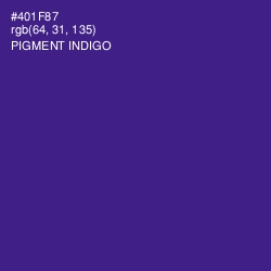 #401F87 - Pigment Indigo Color Image