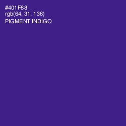#401F88 - Pigment Indigo Color Image